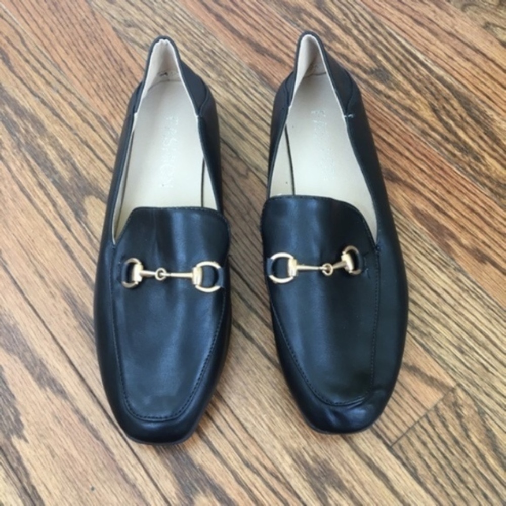 Black Loafers With Horse Bit Detailing